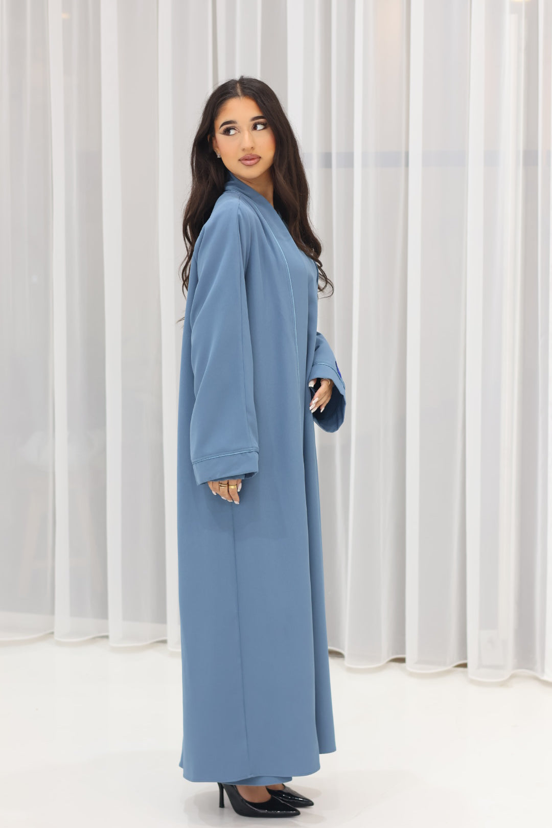 Modern Abaya Set Navy