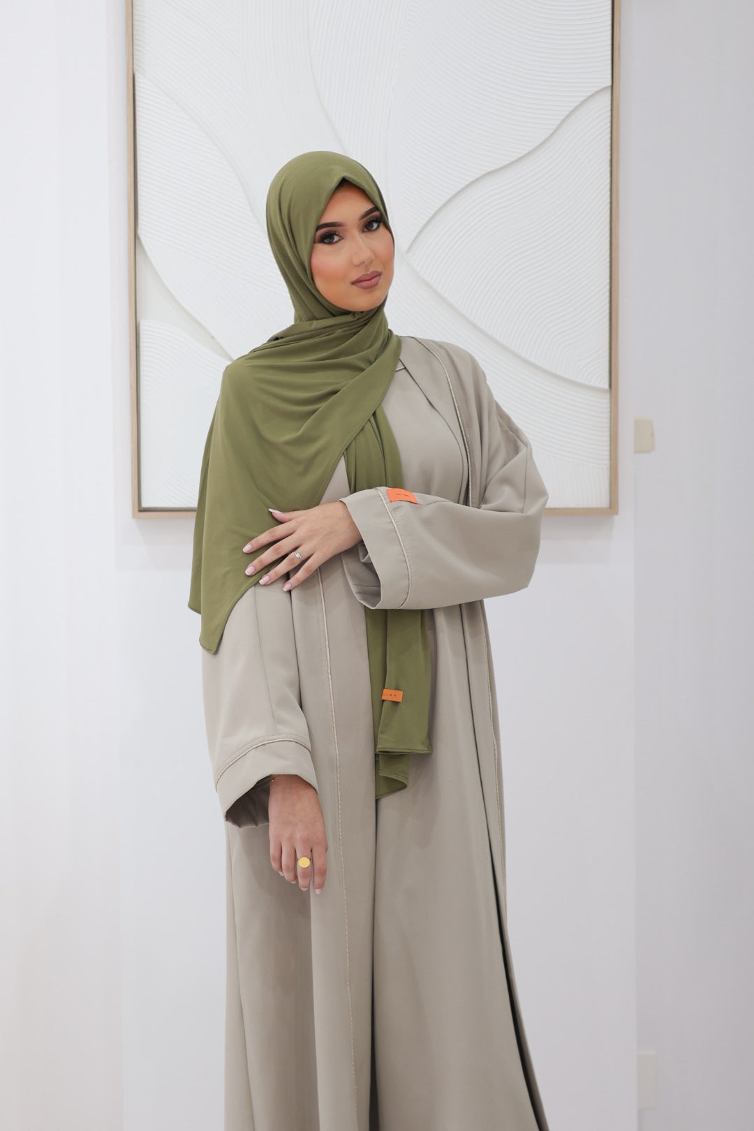 Modern Abaya Set Sand
