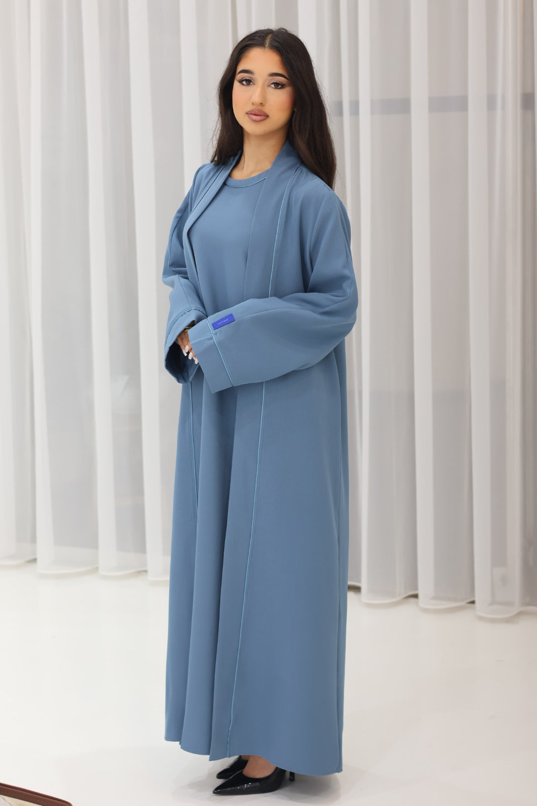 Modern Abaya Set Navy