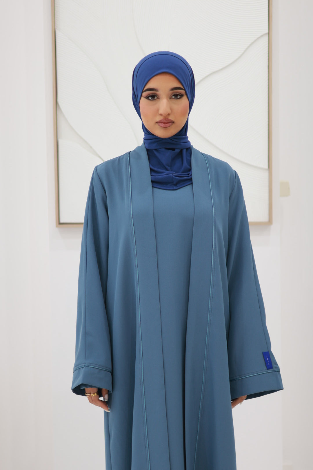 Modern Abaya Set Navy